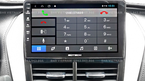 Màn hình DVD Android liền camera 360 Toyota Yaris 2019 - nay | Gotech GT360